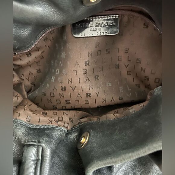 Sonia Rykiel black crossbody bucket bag - Picture 6 of 6